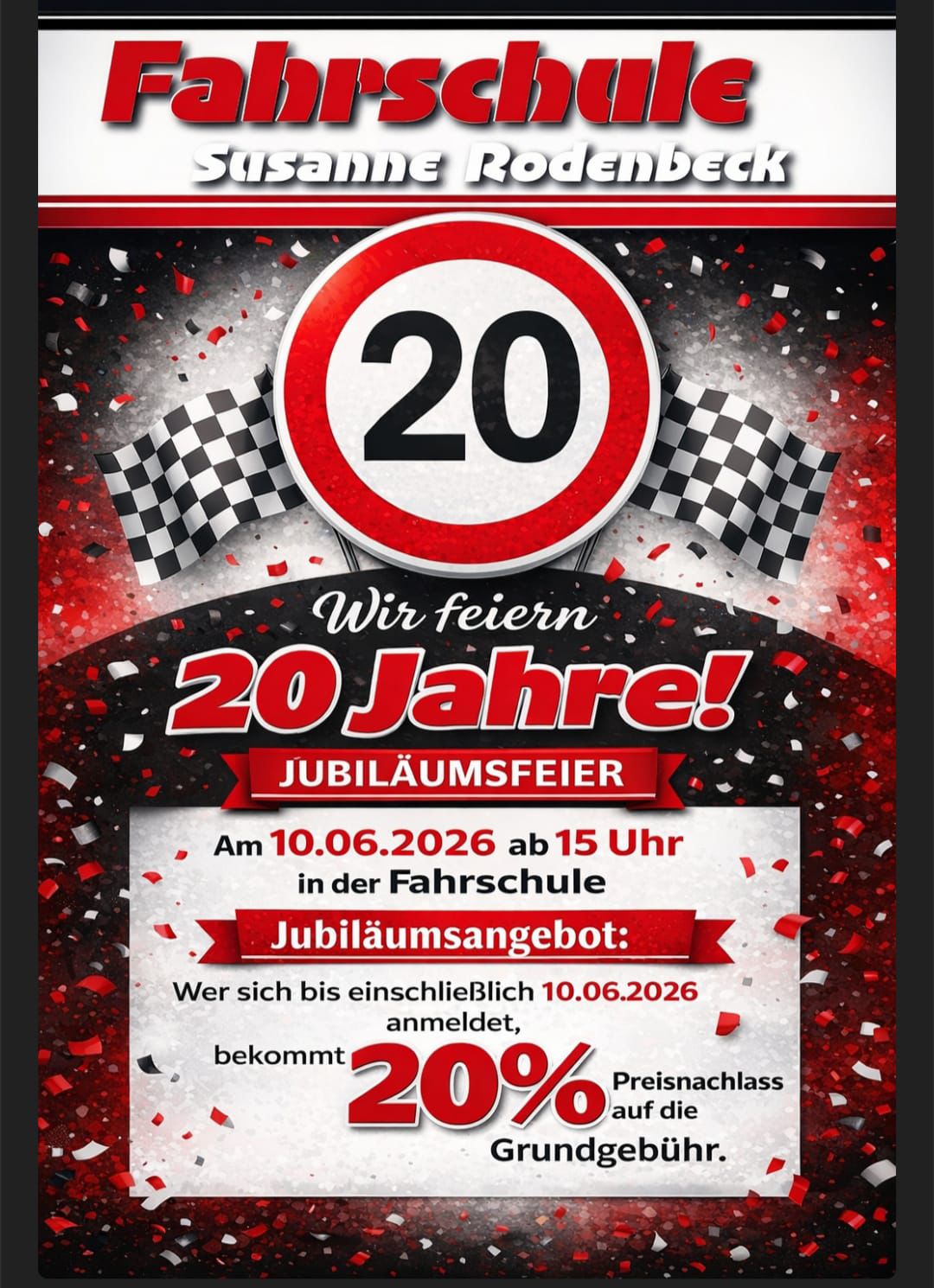 20 Jahre Fahrschule Susanne Rodenbeck